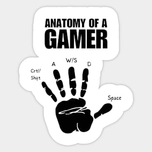 Anatomy of a Gamer Sticker